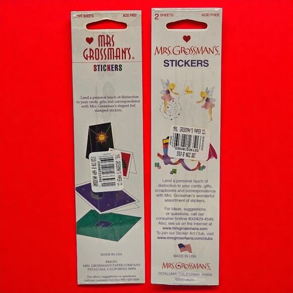 Mrs. Grossman's Sealed Sticker Strips 4 Sheets RF Happy Anniversary & Magic Dust - Picture 2 of 4